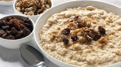 Milk porridge cures gout